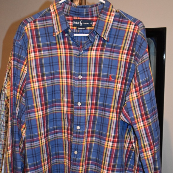 Men's Size XL Ralph Lauren Long-Sleeve Button-Down Shirt - Picture 1 of 2
